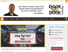 Tablet Screenshot of doortodoormastery.com